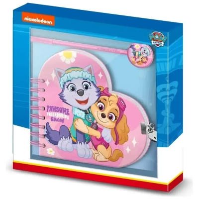PAW Patrol Notizbuch mit Kugelschreiber Geschenk-Set Pawsome Friendships Grow