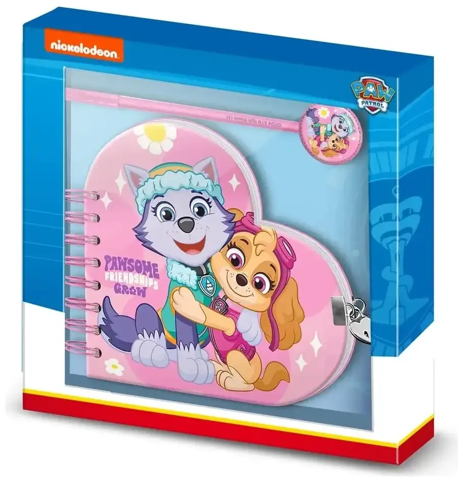 PAW Patrol Notizbuch mit Kugelschreiber Geschenk-Set Pawsome Friendships Grow