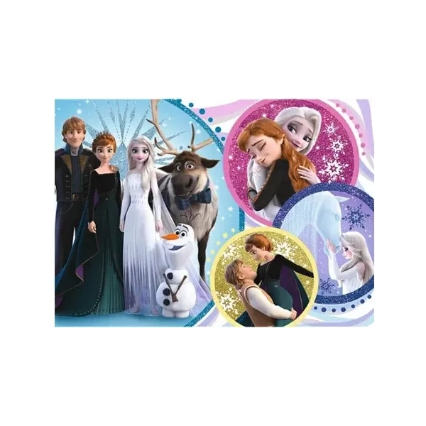 Frozen: Im Glanz der Liebe - Glitzerpuzzle