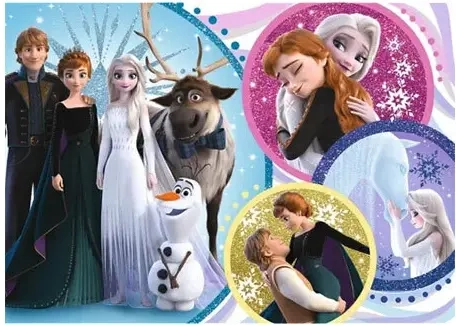 Frozen: Im Glanz der Liebe - Glitzerpuzzle