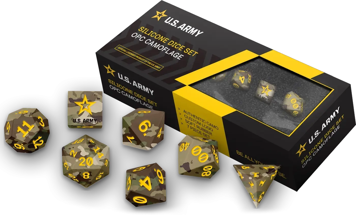 Official U.S. Army Silicone Dice Set