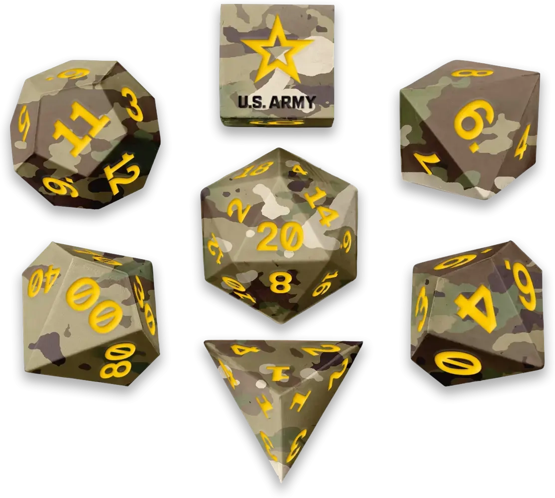 Official U.S. Army Silicone Dice Set