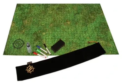 ENHANCE RPG Grid Mat - Tabletop DnD Map (24x36 inch) - (Grass)