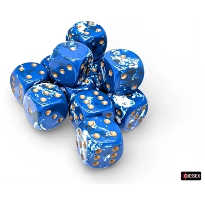Brush Dice Set D6 Wavebreak 16mm (12)