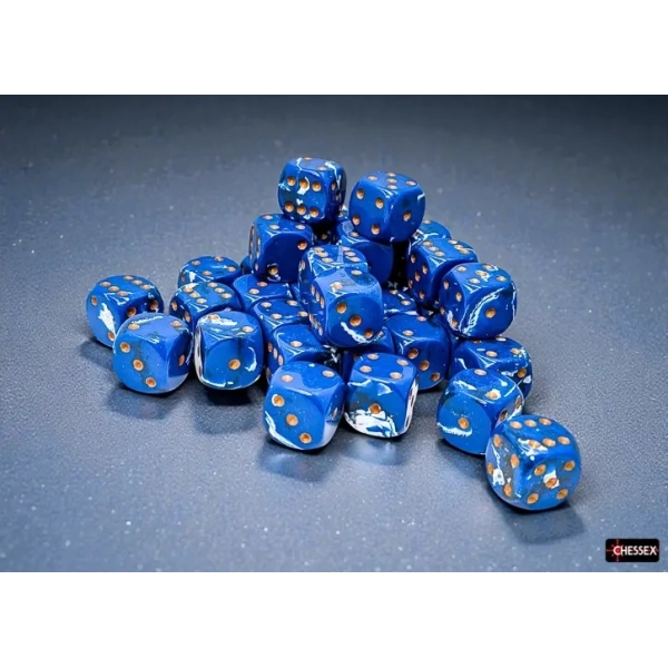 Brush Dice Set D6 Wavebreak 12mm (36)