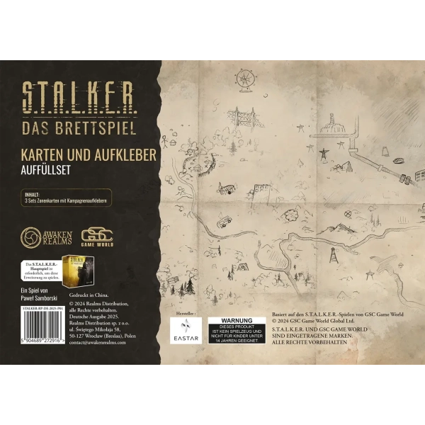 STALKER: Das Brettspiel – Karten und Aufkleber Auffüllset