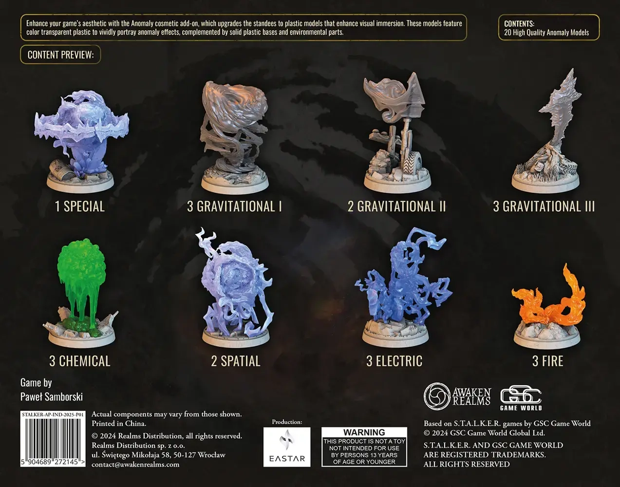 STALKER: The Board Game – Anomalies Model Pack