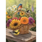 Duftende Sommerblumen im Körbchen