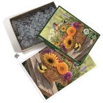 Duftende Sommerblumen im Körbchen