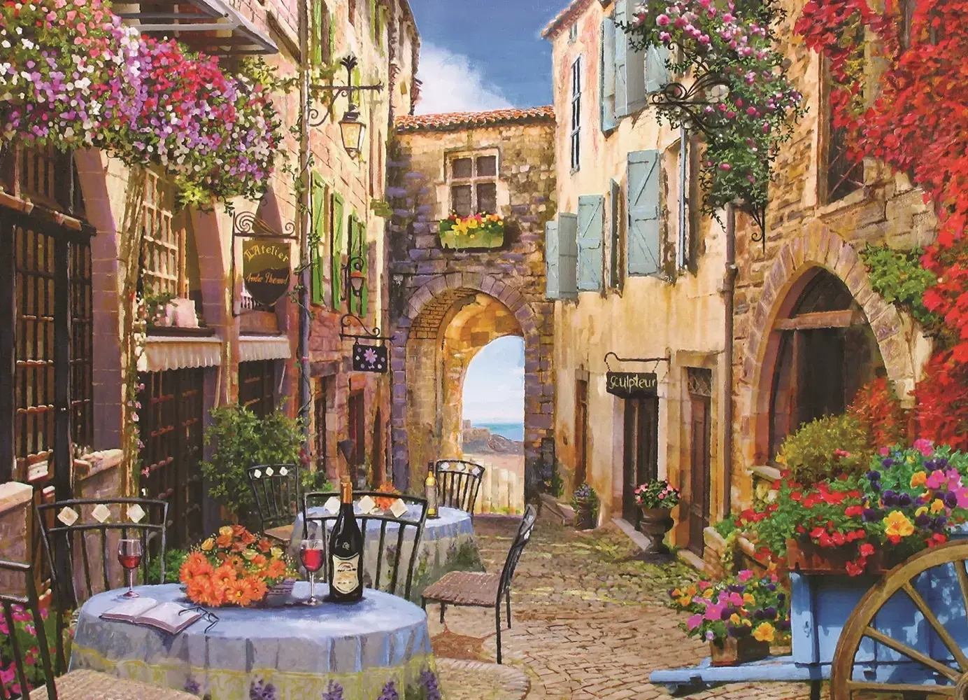 Verträumte Dorfgasse