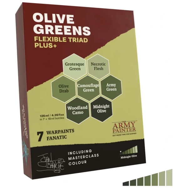 Warpaints Fanatic Flexible Triad Plus+ Olive Greens