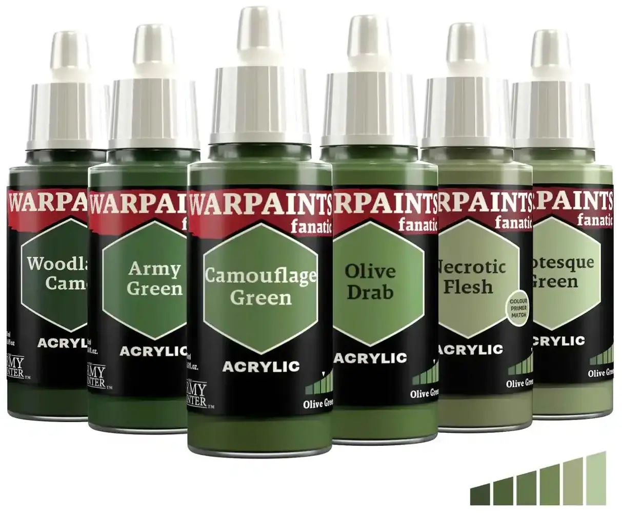 Warpaints Fanatic Flexible Triad Plus+ Olive Greens