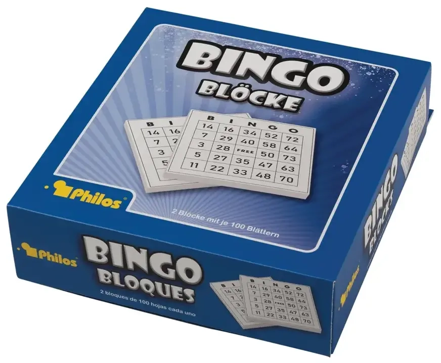 Bingoblöcke, 2 Stück mit je 100 Blatt