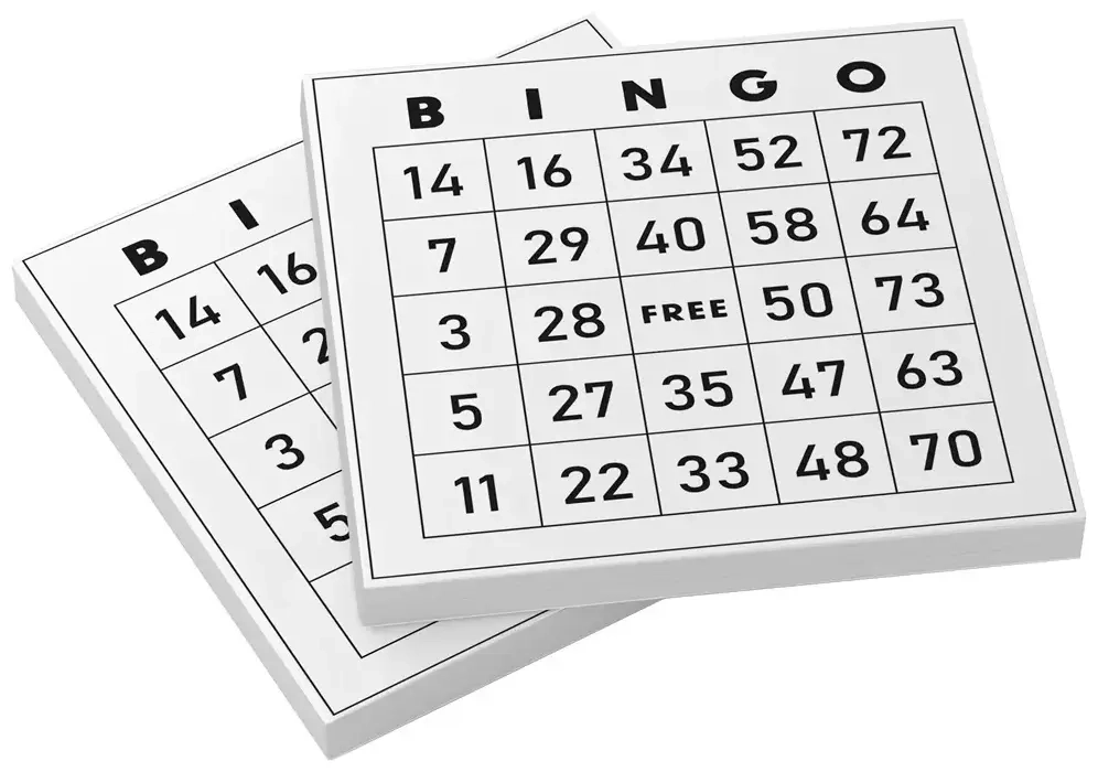 Bingoblöcke, 2 Stück mit je 100 Blatt