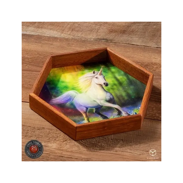 Anne Stokes Dice Tray: Chase The Rainbow
