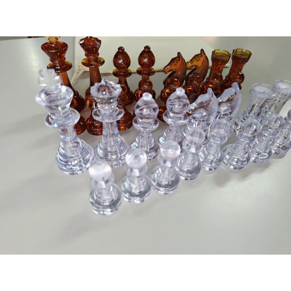 Schachfiguren Bernstein Design - 95mm (B-Qualität / Auslaufmodell)