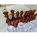 Schachfiguren Bernstein Design - 95mm (B-Qualität / Auslaufmodell)