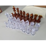 Schachfiguren Bernstein Design - 95mm (B-Qualität / Auslaufmodell)