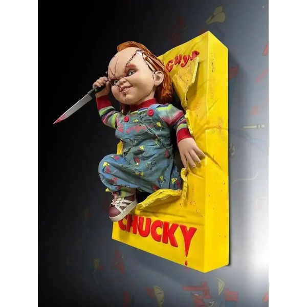Chucky Wand-Skulptur 1/1 Bride of Chucky 43 x 46 x 76 cm