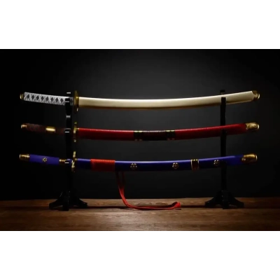 One Piece Proplica Repliken 1/1 Roronoa Zoro Three Sword Style Schwerter Set 95 cm