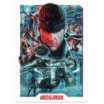 Metal Gear Solid Kunstdruck Montage Limited Edition 42 x 30 cm