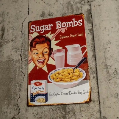 Fallout Me­tall­schild Sugar Bombs