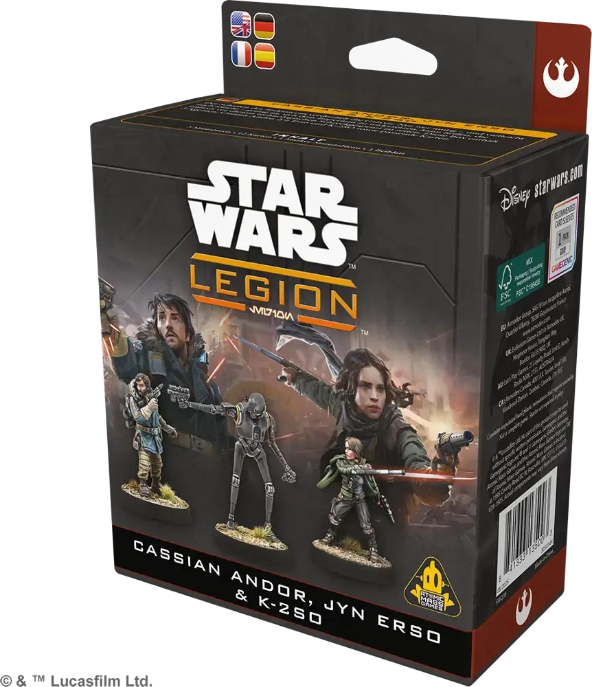 Star Wars: Legion – Cassian Andor, Jyn Erso & K-2SO