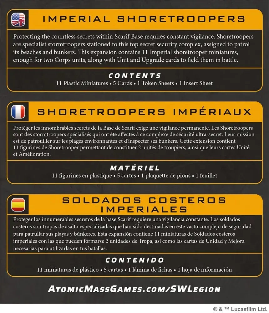 Star Wars: Legion – Imperial Shoretroopers