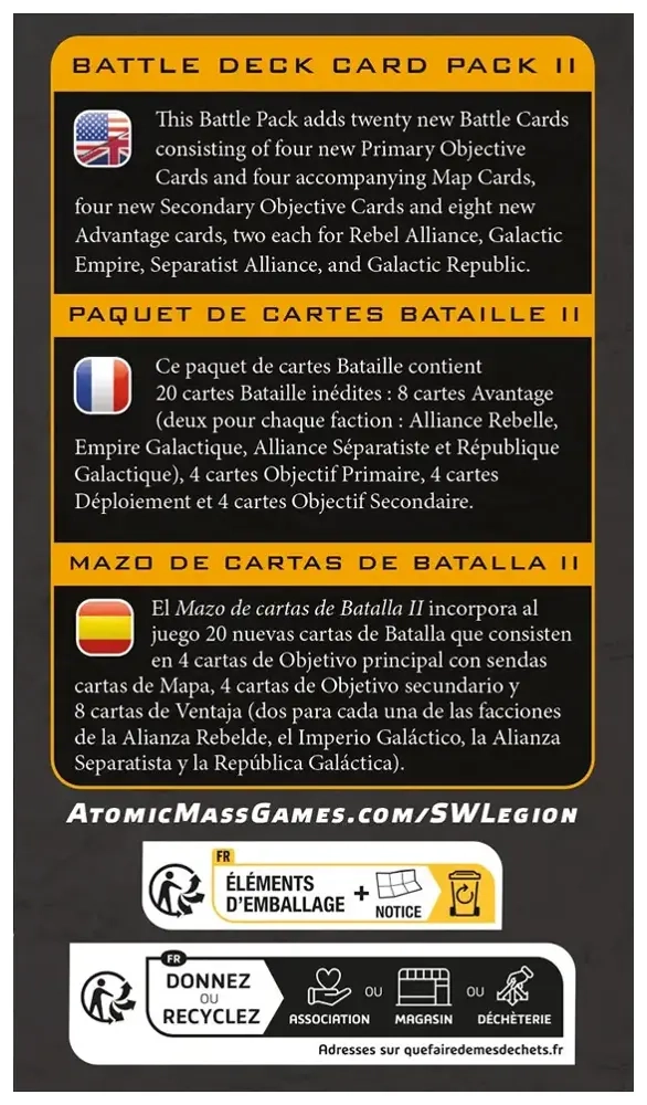 Star Wars: Legion – Battle Deck Card Pack II
