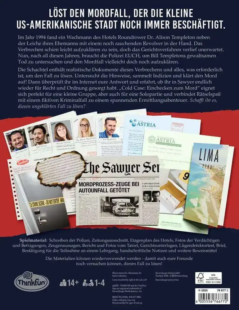 Cold Case: Einchecken zum Mord