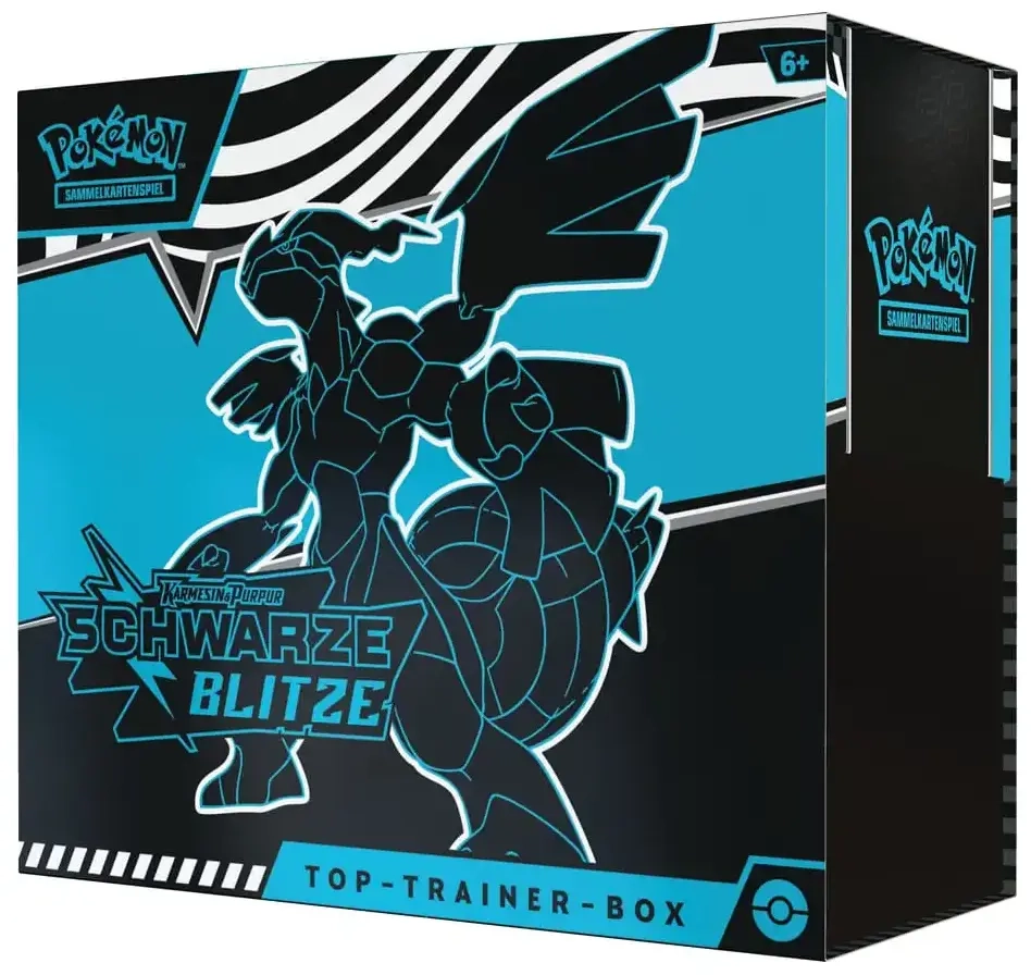 Pokémon - Karmesin & Purpur - Schwarze Blitze Top-Trainerbox - DE