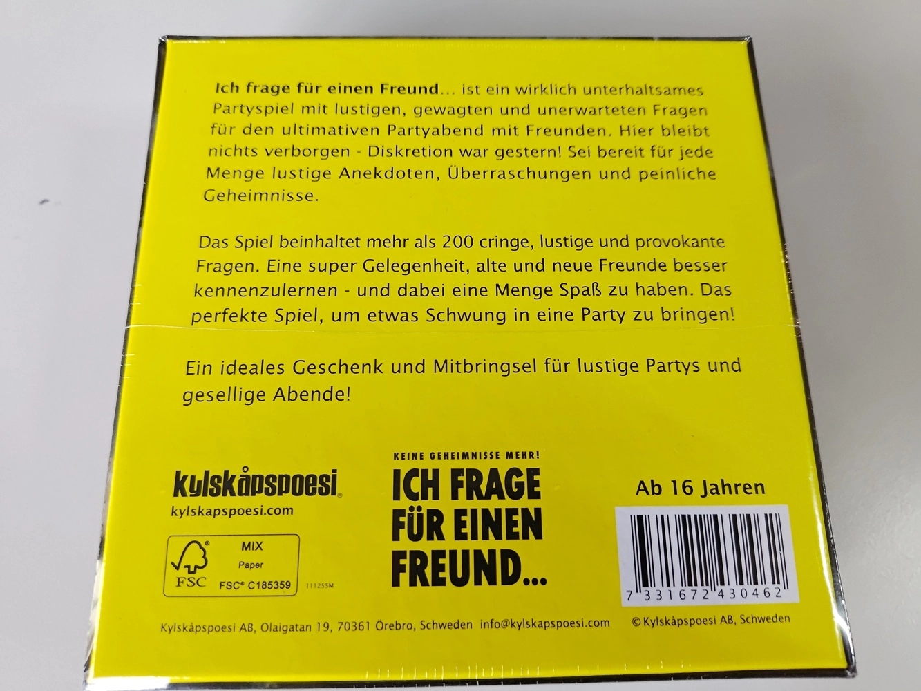 Ich frage für einen Freund (Defekte Verpackung)