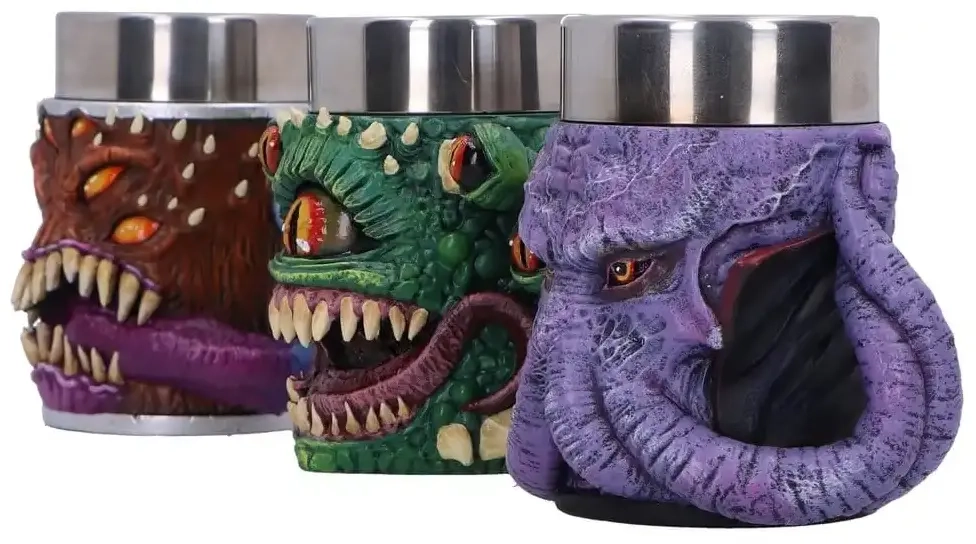 Dungeons & Dragons 3er Set Mini-Krüge Mini Monster 9 cm