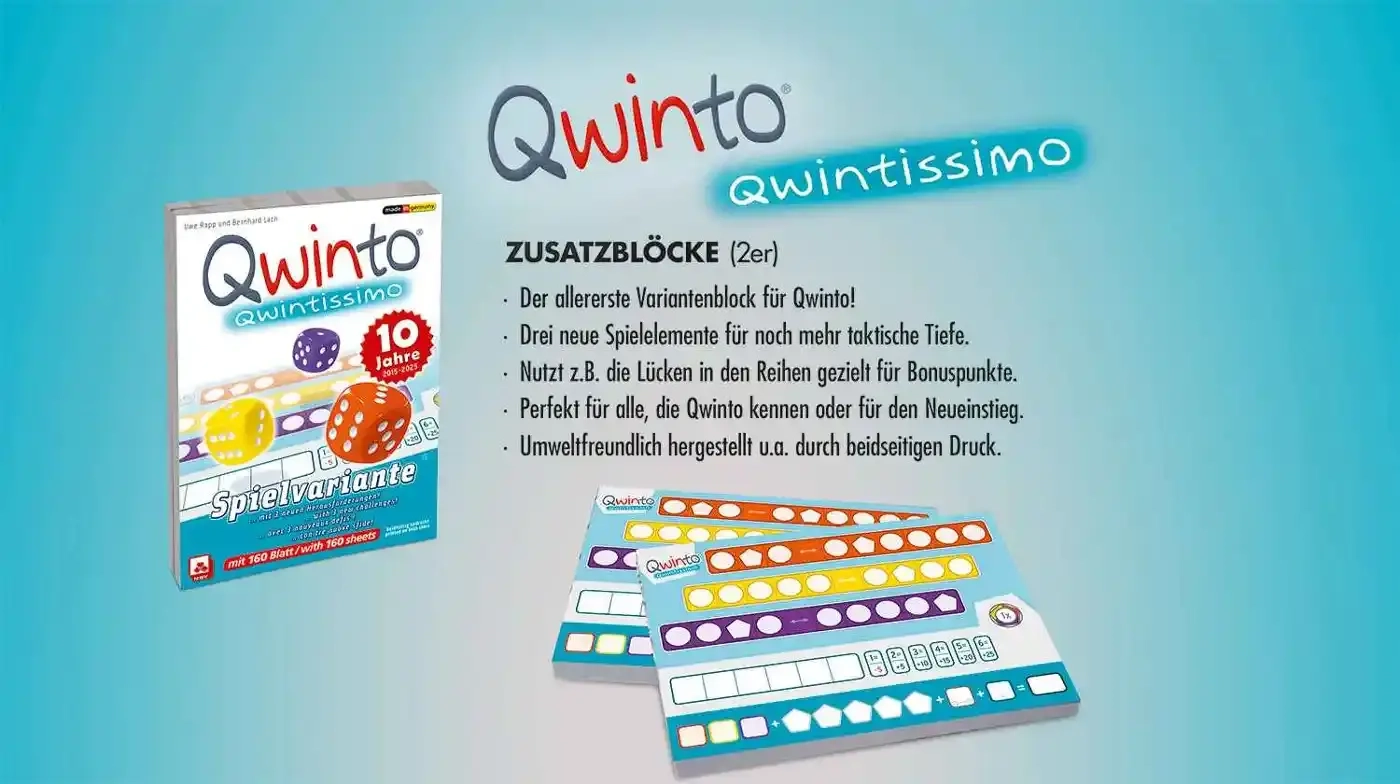 Qwinto Qwintissimo - Zusatzblöcke 2x80 Blatt (mult)