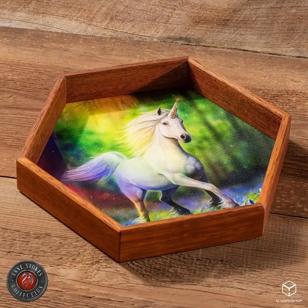 Anne Stokes Dice Tray: Chase The Rainbow