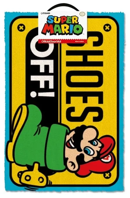 Super Mario (Shoes Off Colour) Door Mat