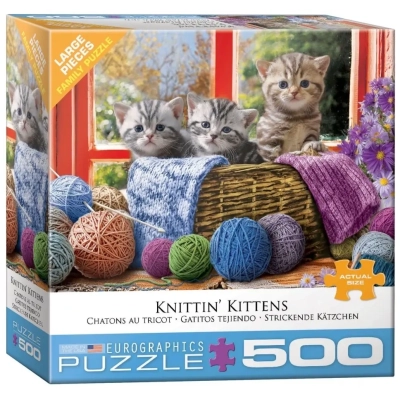 Strickende Katzen - XXL Teile