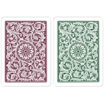 COPAG Elite - Jumbo Face - 2 index - Green/Burgundy Double-Deck