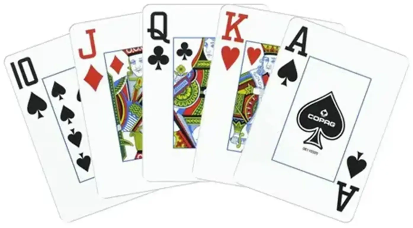 COPAG Elite - Jumbo Face - 2 index - Green/Burgundy Double-Deck