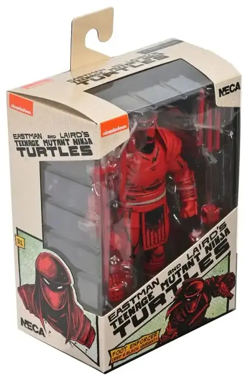 TMNT (Mirage Comics) - 7" Scale Action Figure - Red and Black Foot Enforcer