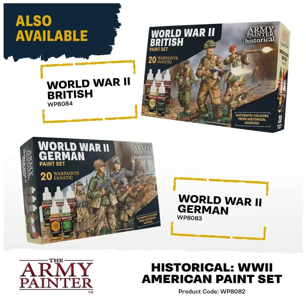 The Army Painter - Warpaints Historical WWII American Paint Set
