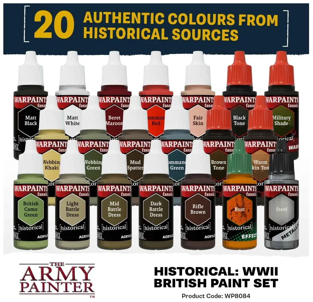 The Army Painter - Warpaints Historical WWII British Paint Set