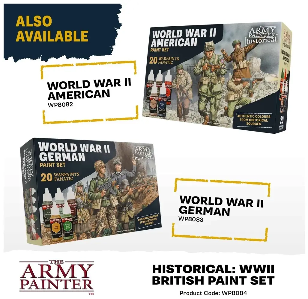 The Army Painter - Warpaints Historical WWII British Paint Set