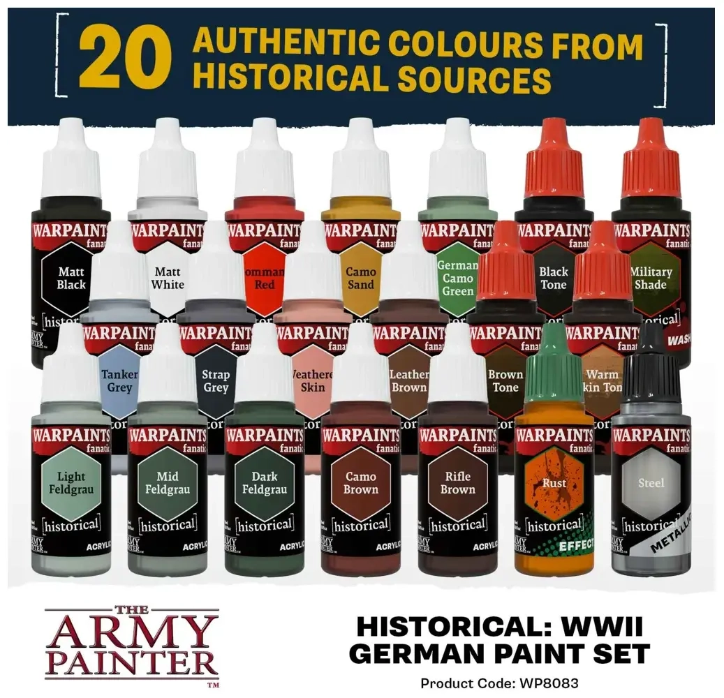 The Army Painter - Warpaints Historical WWII German Paint Set
