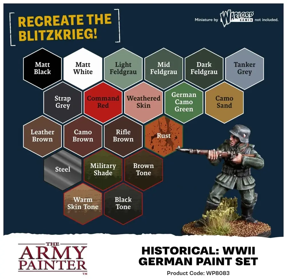 The Army Painter - Warpaints Historical WWII German Paint Set