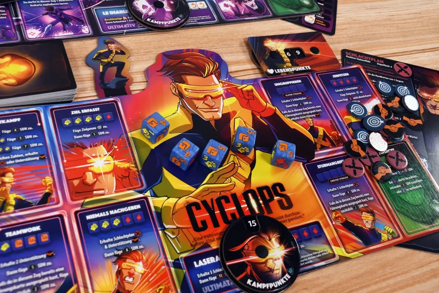 X-Men Dice Throne - Cyclops, Gambit, Rogue, Jean Grey - DE