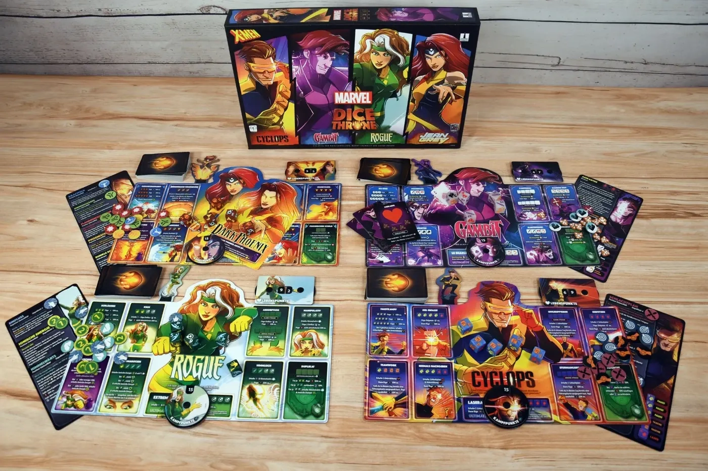 X-Men Dice Throne - Cyclops, Gambit, Rogue, Jean Grey - DE