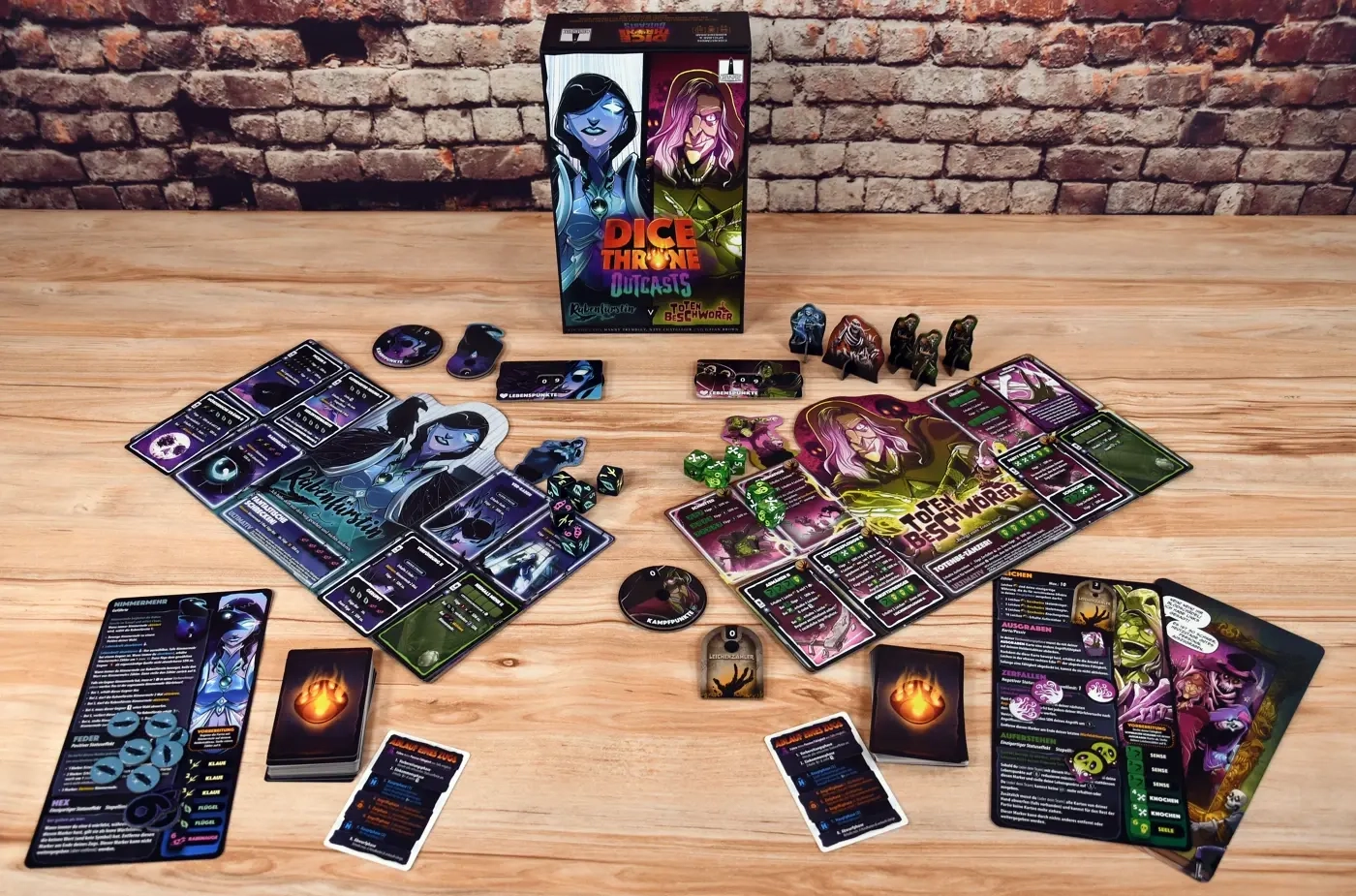 Dice Throne - Outcasts: Rabenfürstin vs. Totenbeschwörer - DE