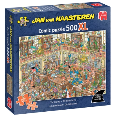 Die Bibliothek - Jan van Haasteren 500 XL Teile