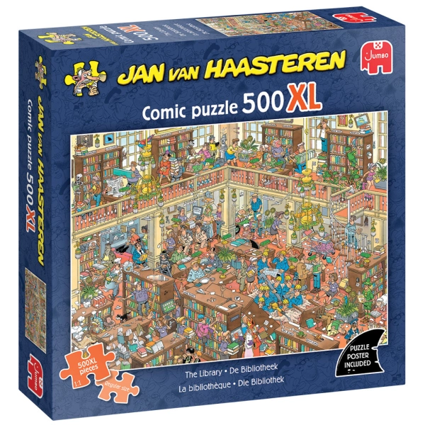 Die Bibliothek - Jan van Haasteren 500 XL Teile